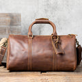 First Layer Cowhide Travel Bag Men's Large Capacity Retro Handbag