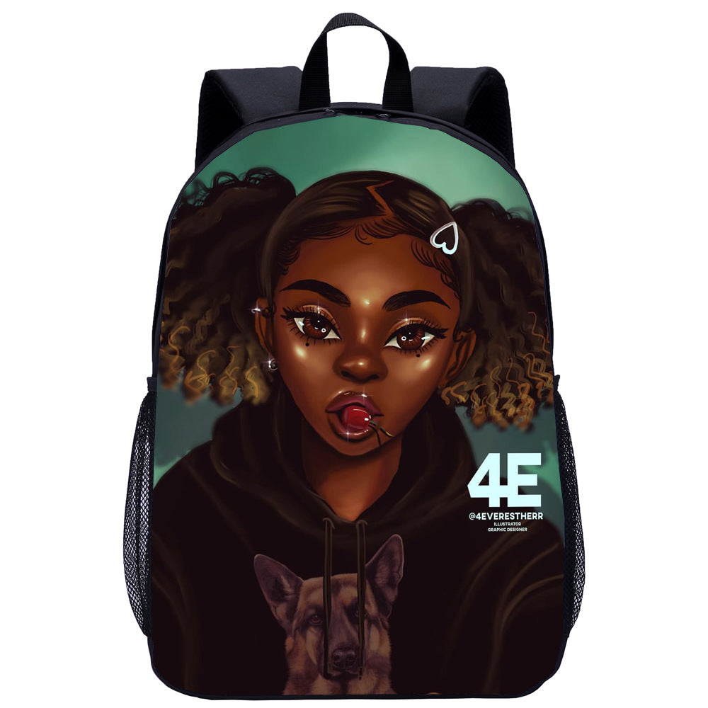 Girl Student School Bag Child