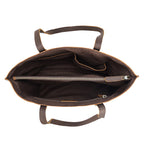 Vintage Large Capacity shoulder bag Top Layer Cowhide