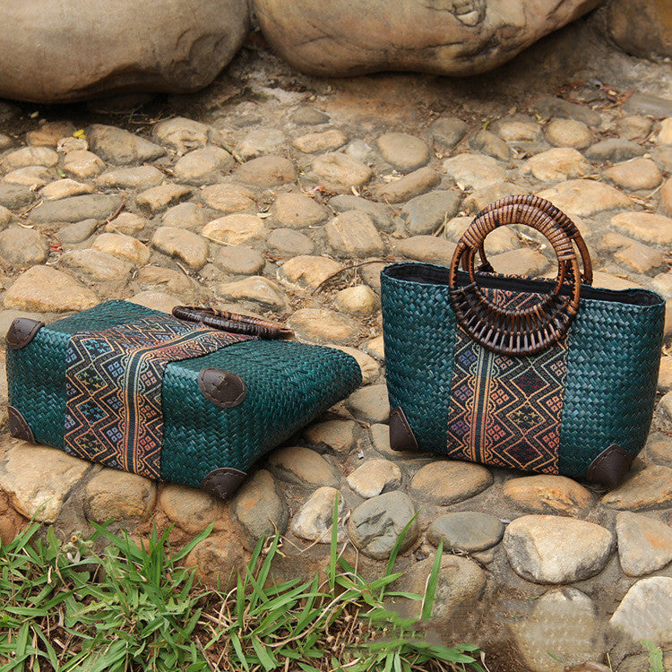New Women's Leisure Holiday Rattan handBag