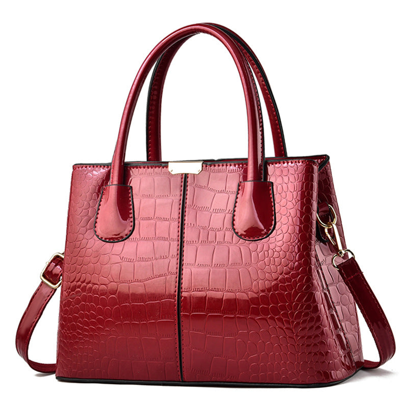 Stone Grain Simple Female Bag Large Capacity
