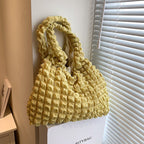 Cloud Bubble Large Capacity Pleated Girl Shoulder Bag
