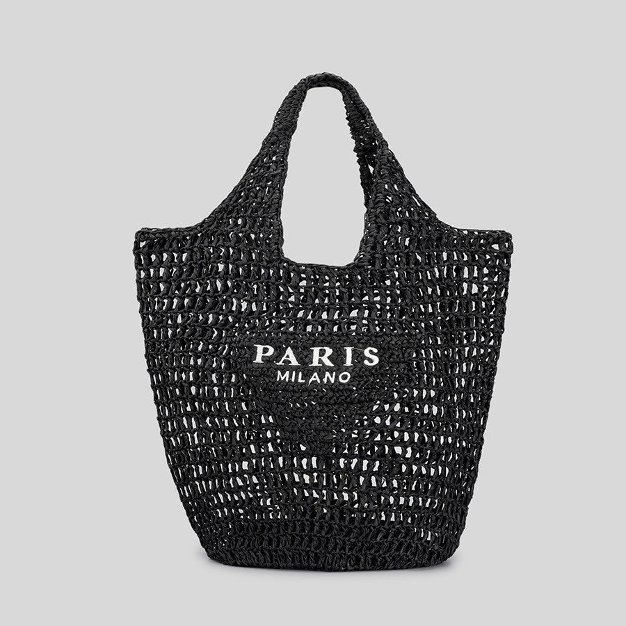 Retro Popular Large-capacity Hollow Woven Handbag