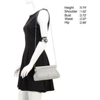 Dress Evening Lady Holding Diamond Bag
