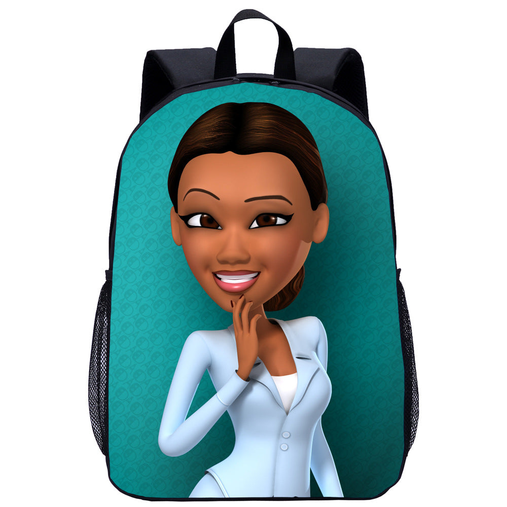 Girl Student School Bag Child