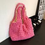 Cloud Bubble Large Capacity Pleated Girl Shoulder Bag