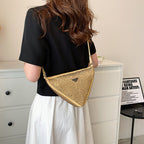 Women's New Fashion Texture Full Diamond One-shoulder Diagonal Bag