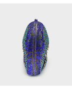 Metal Shark Head Rhinestone Funny Party Clutch