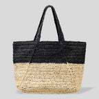 New Large Capacity Trend Straw Casual Simple Shoulder Bag