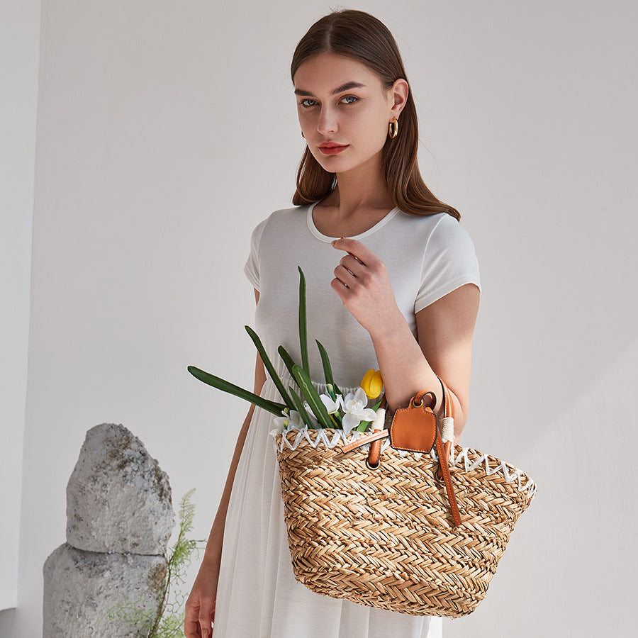 Popular Woven Cute Large Capacity Holiday Beach handBag