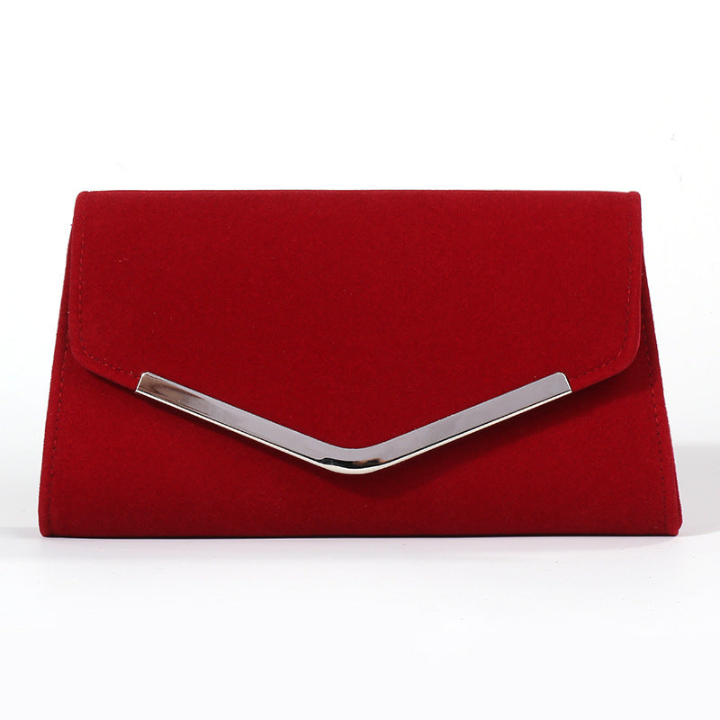 Bright Red Women's Exquisite Dinner With Chains