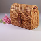 Rattan Retro Literary Beach Women's Diagonal Bag