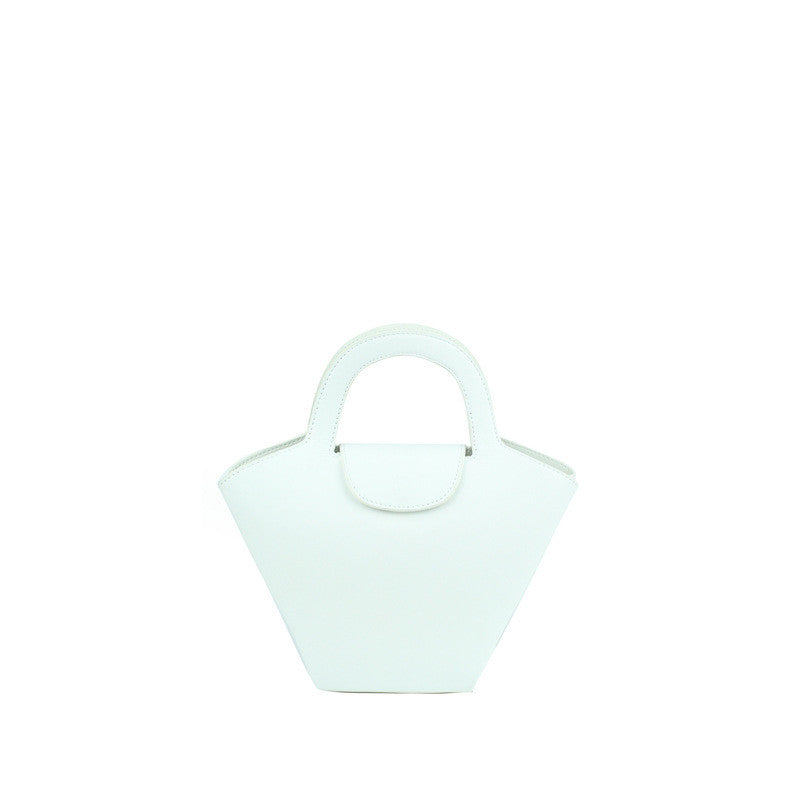 Sheepskin Solid Color Vegetable Basket Crossbody Bag