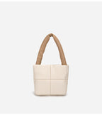 Small Cute Down shoulder bag Soft Leather Rhomboid