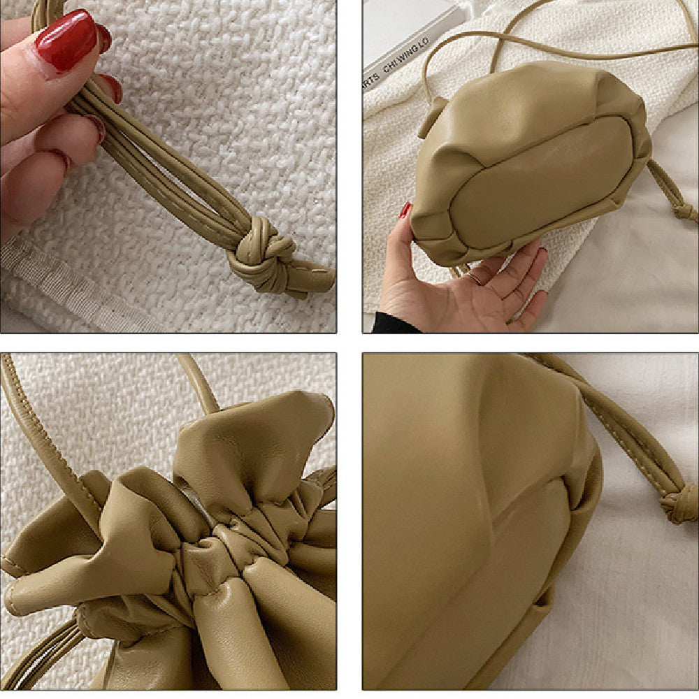 Drawstring Bucket Bag Casual Cute Mini