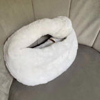 Ladies Hand Lamb Wool Knotted Cloud handBag
