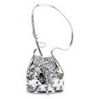 Suede Rivet Bucket Bag Hollow Crossbody Bag