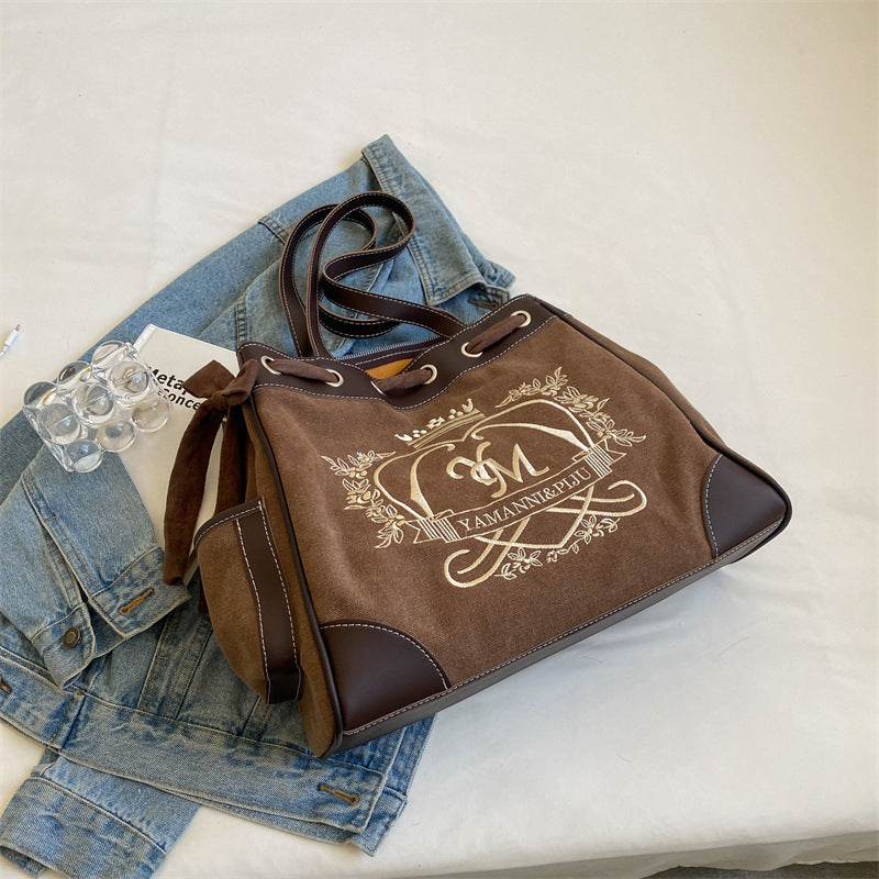 Popular Versatile Canvas Bag With One Shoulder