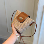 Fashion Braided Crossbody Bag Versatile Straw