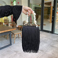Pearl Chain Bag Fringed Small Square evening Bag