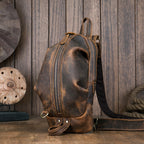 Men's Casual Personality Handmade Cowhide Chest Bag