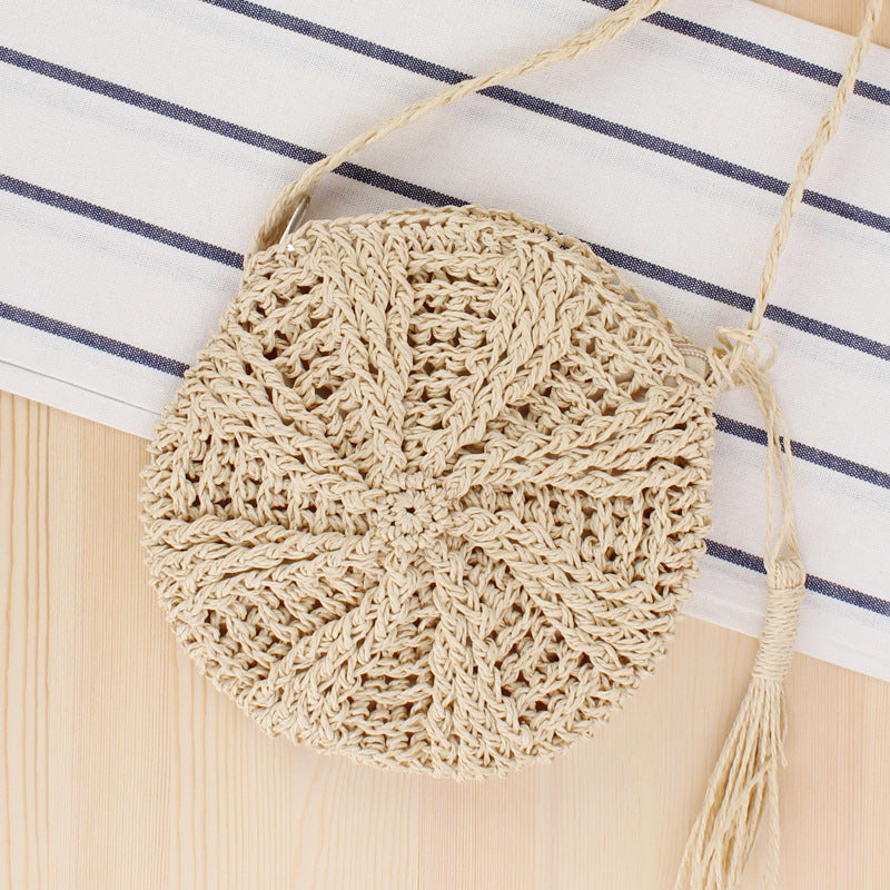 Handmade crossbody Woven Bag Summer Beach