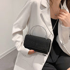 Chain Crossbody Bag Women Handbag Glitter Crystals Plain Daily Silver Black Shoulder Bag
