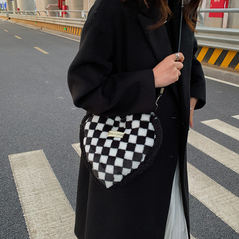 Large Capacity New Fashion Casual Plush crossbody Bag