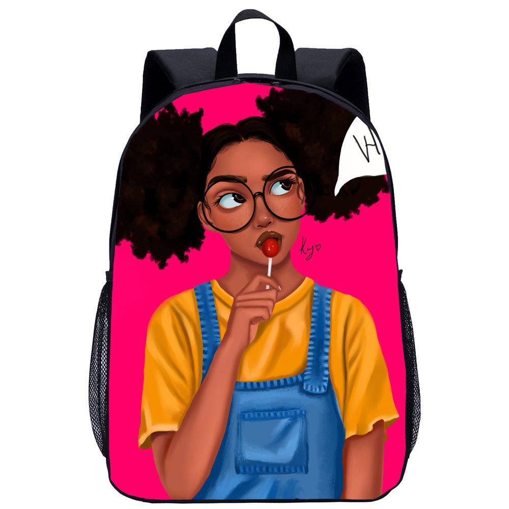 Girl Student School Bag Child