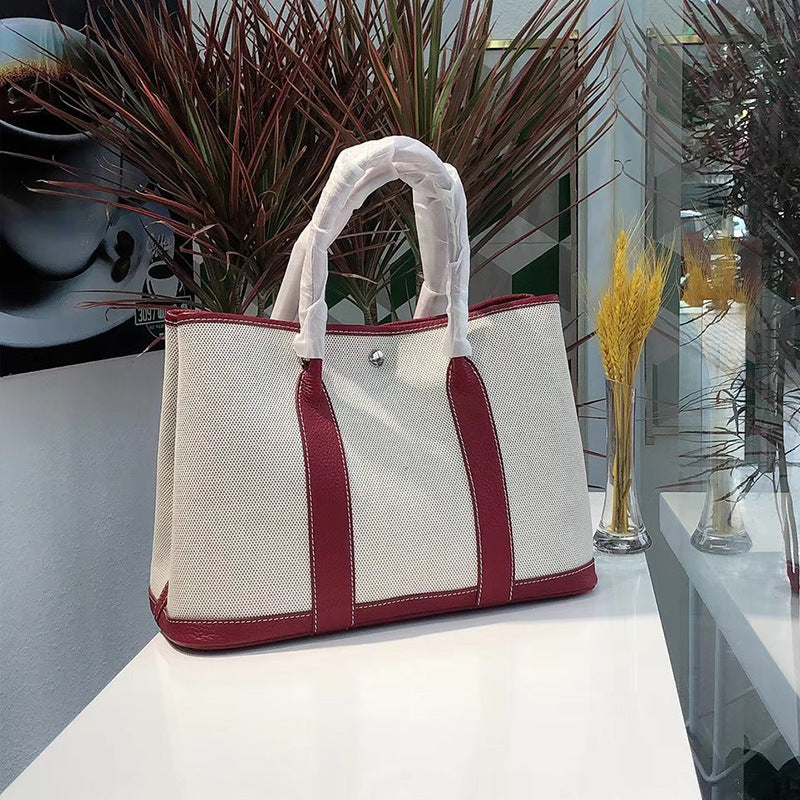 New Women's Bag Shoulder Crossbody Tote Bag Versatile Canvas Tote Bag Portable Shopping Bag Bucket Bag