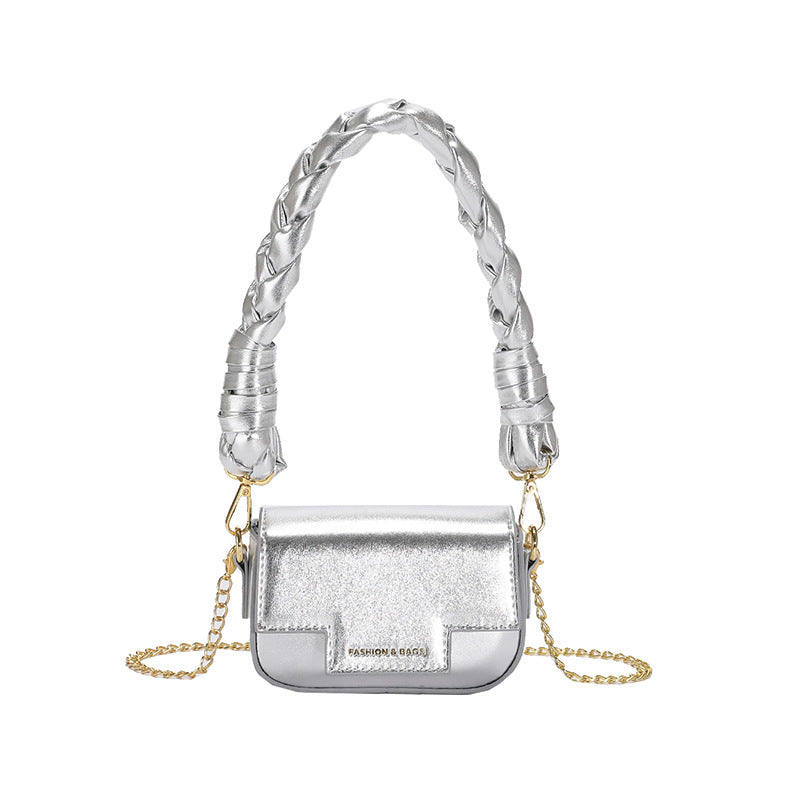 Versatile High-grade Chain One Shoulder Cross Body Small Square Bag