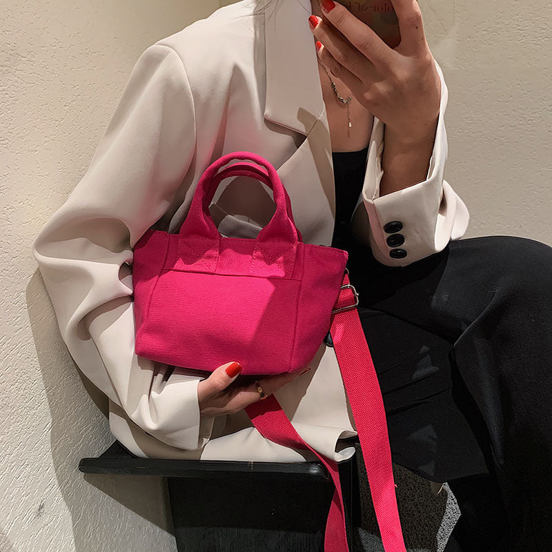 Fashion Small Square Bag With Wide Shoulder Strap handbag