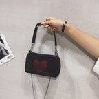 Bright Drill Love Cylinder Bag Air Chain