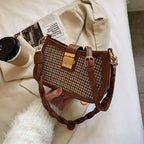 Fashionable Woolen One Shoulder Underarm Bag All Match