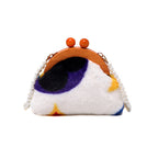New Pearl Chain Clash-colored Single Shoulder Bag For Women