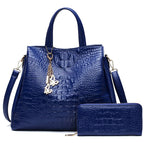 Classic Pattern Women's One-shoulder Diagonal Bag Simple Large-capacity Handbag
