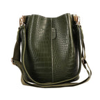 Wide Shoulder Strap Leather Shoulder Bag