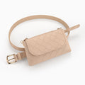 Plaid Leisure Decorative Chain Waist Bag