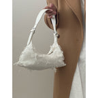 Simple Denim Crescent Single Shoulder Messenger Bag