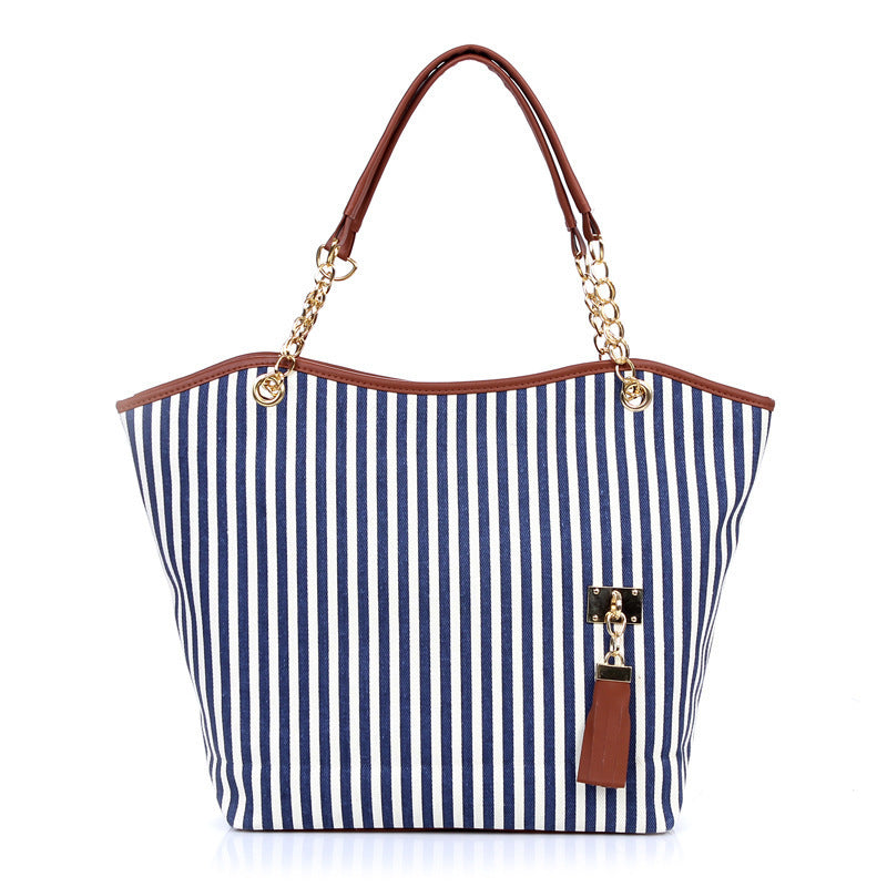 Ladies Fashion Shoulder Bag Tassel Handbag Large Capacity Simple