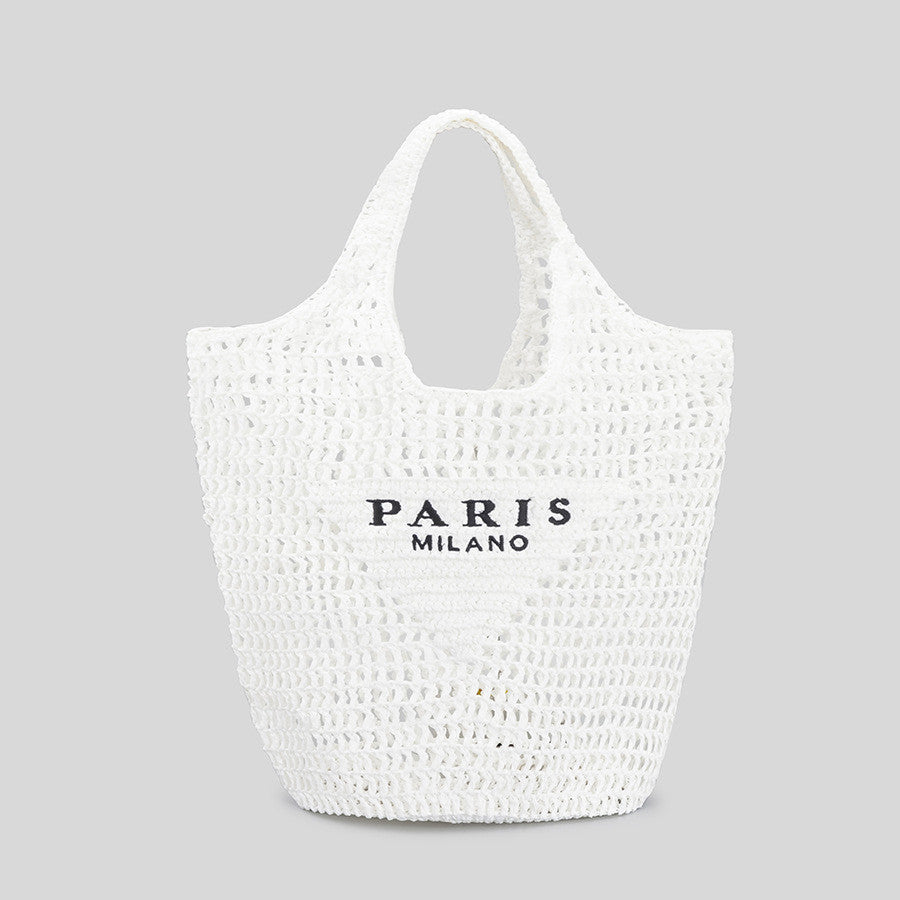 Retro Popular Large-capacity Hollow Woven Handbag