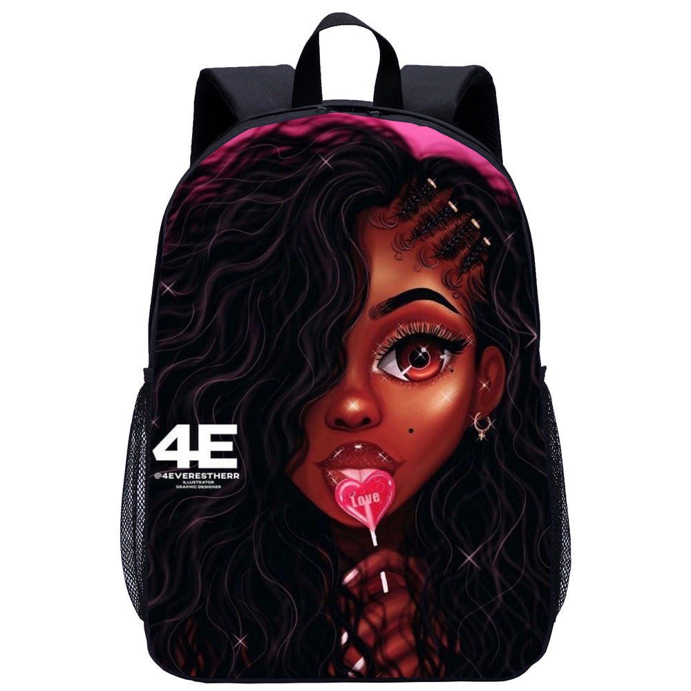 Girl Student School Bag Child