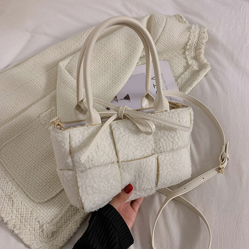 Plush All-match Messenger Bag Fashion One-shoulder Western Style