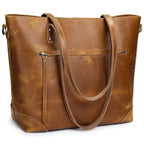 Vintage Vegetable Soft Oil Waxed Shoulder Crossbody Bag