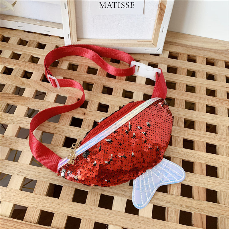 Fishtail Sequin Mini Shoulder Crossbody Bag