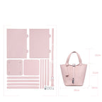 Hand Carry Soft Leather Large Capacity Handbag Diy Material