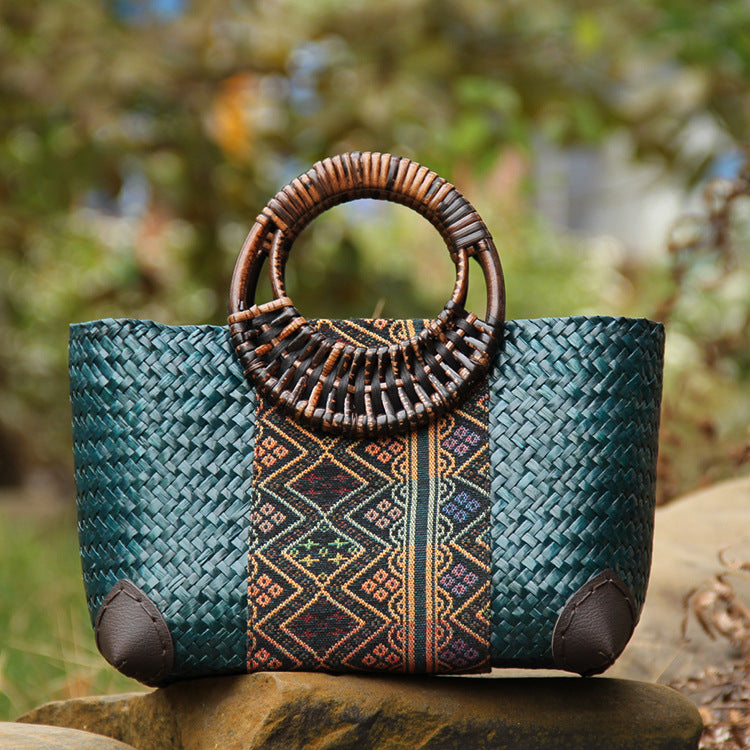 New Women's Leisure Holiday Rattan handBag