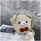 Little Bear Crochet Hand-knitted Bag Diy Material Homemade