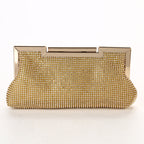 Pure Handmade Rhinestone Evening Bag With Diamonds
