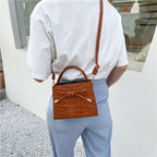 New Style Single Shoulder Messenger Bag Female Mori Stone Pattern